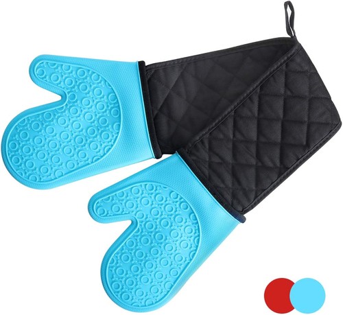 Double silicone oven gloves - double,