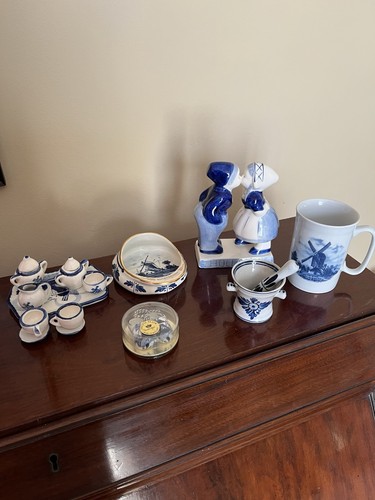 Delft blue white kissing - 6, &