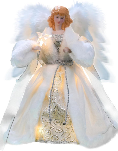 Moving angel tree topper with - topper,