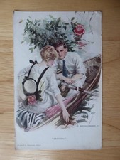 Postcard "Drifting" painted by