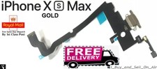 For New GOLD iPhone XS MAX Charging Port Flex Headphone Jack Mic Replacement