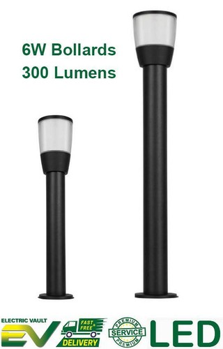 Modern black led - modern, bollard