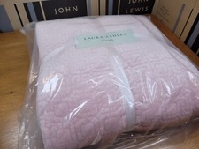Laura Ashley L260 x W240cm Carrie Bedspread, Blush RRP £231