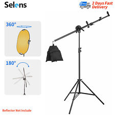 79" Reflector Holder Boom Arm Grip Collapsible Light Stand Tripod Studio Photo