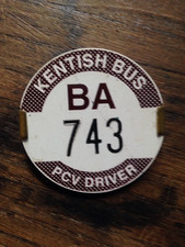 KENTISH BUSES ROUTE 19 BUS DRIVERS PCV BADGE BATTERSEA