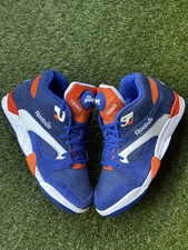 Reebok Victory Court Pump Blue & Orange - Size UK 9 / EU 43 Excellent condition