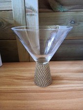 Martini Clear Glass Rhinestone