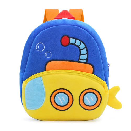 Kids cartoon backpack - backpack, plush
