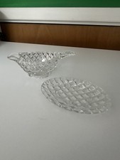 Small Diamond Cut Glass Sauce