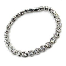 Swarovski Silver Round Cut
