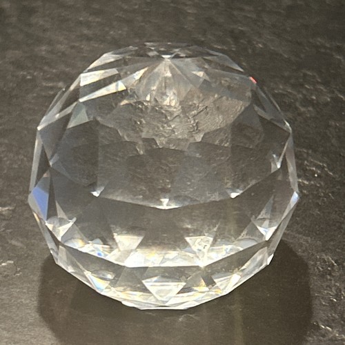 Vintage faceted crystal ball - vintage,