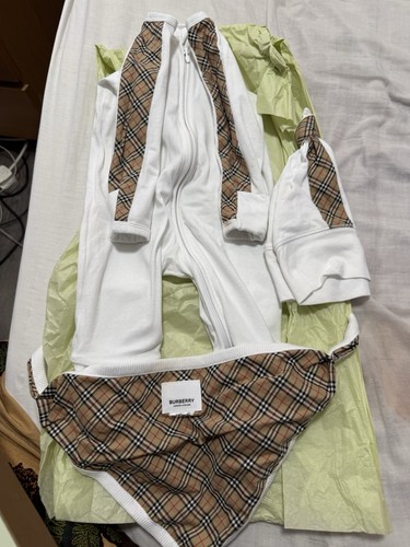 Burberry baby months white - burberry, 0-3