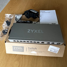 Zyxel 12 Port Web Managed Multi Gigabit Switch 3x 10G and 1x 10G SFP XGS1250-12