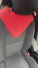 RENAULT CLIO 5DR 2013-2019 SEAT DRIVER SIDE FRONT RIGHT O/S CLOTH RED BLACK