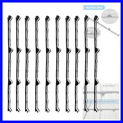 Foam closure strips with - closure,