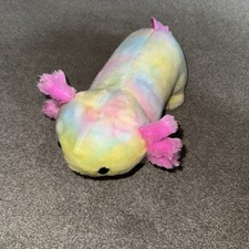 Retired Build A Bear Tie Dye Pastel Rainbow Axolotl 18” Soft Toy Plush