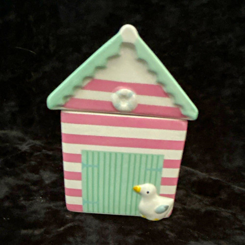 Beach hut oil - beach,