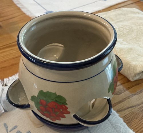 Ceramic strawberry herb window - ceramic,