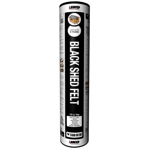 Shed felt roll 10x1m black - roll,
