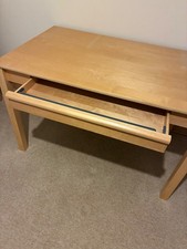 ikea desk, birch wood, 1