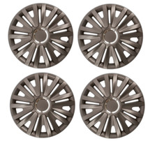 VW GOLF MK4 / MK5 / MK6/ MK7 15" WHEEL TRIMS HUB CAPS ABS PLASTIC COVER GRAPHITE