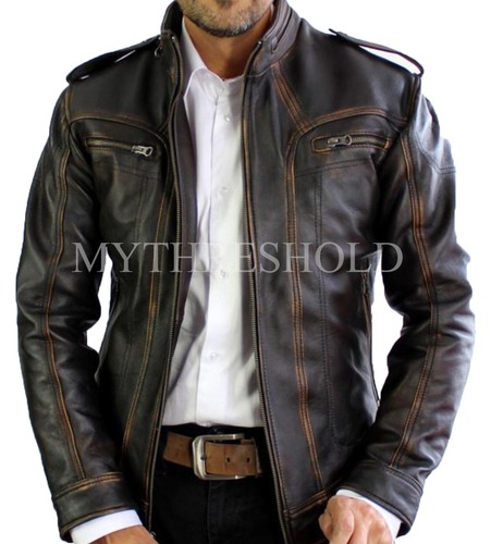 Mens biker motorcycle - motorcycle, vintage