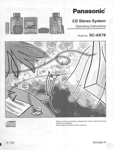 Panasonic ak78 stereo - sa-ak78, cd