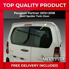 FITS PEUGEOT PARTNER 12>18 TWIN DOOR REAR SPOILER WING PU NOT CHEAP FIBREGLASS