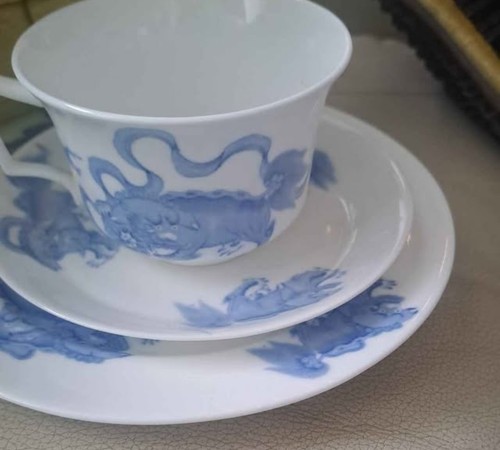 Wedgewood blue dragon - blue,