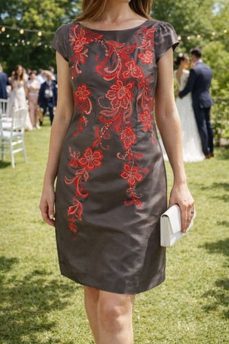 Monsoon embroidered dress size