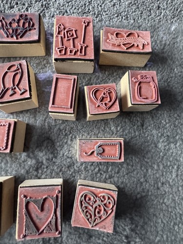 Mixed wooden craft rubber - mixed,