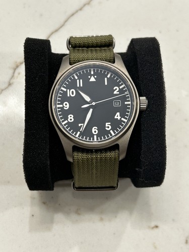 40mm pilot style black - pilot-style, dial