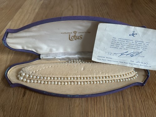 Vintage lotus cultured pearl - vintage,
