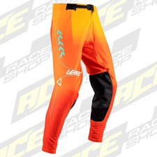 LEATT 2026 MOTO 5.5 PANT/TROUSERS/BOTTOMS MOTOCROSS ENDURO MX - ORANGE WHITE