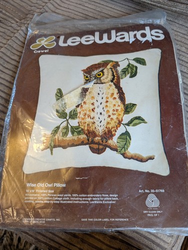 Vintage leewards crewel - vintage,