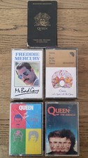 QUEEN 5 Cassette Lot inc Night at the Opera, Hot Space, Mr Bad Guy,  The Miracle