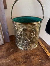 Vintage Embossed Brass English