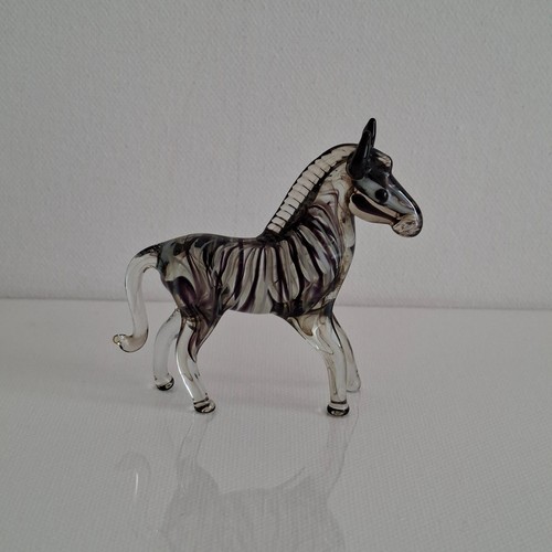 Miniature murano glass - murano, zebra