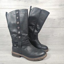 Rieker Womens Black Knee High