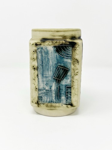 Carn pottery vase blue - carn,