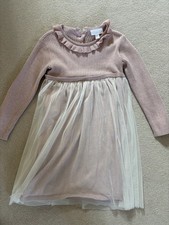 The Little White company Pink With Chiffon Dress Children Size 5/6