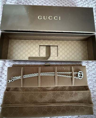 Gucci logo sterling silver - gucci,