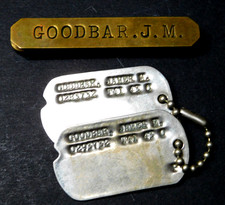WW2 AAF  OFFICER'S DOG TAGS