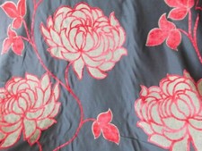 Harlequin Surrender Red Black Gold floral Upholstery Fabric full width  x 3.5m