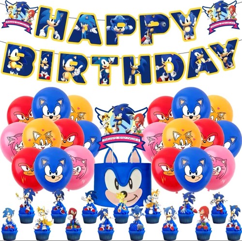 Sonic party set - set, balloons