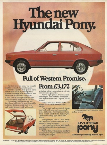 Hyundai pony 1200 1400 - 1200,