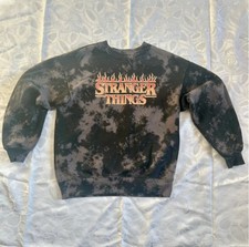H&M- Official Stranger Things Fiery Logo Tie-Dye Hoodie (Kids, 10-12 years)