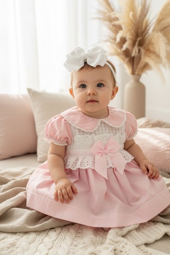 Smock bow dress - smock,