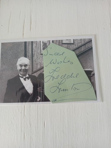 Freddie frinton signed cut - frinton,