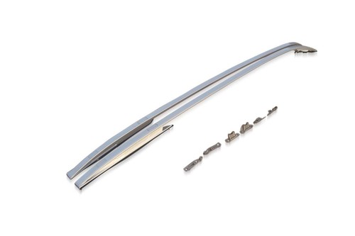 Silver aluminium roof rails - aluminium,
